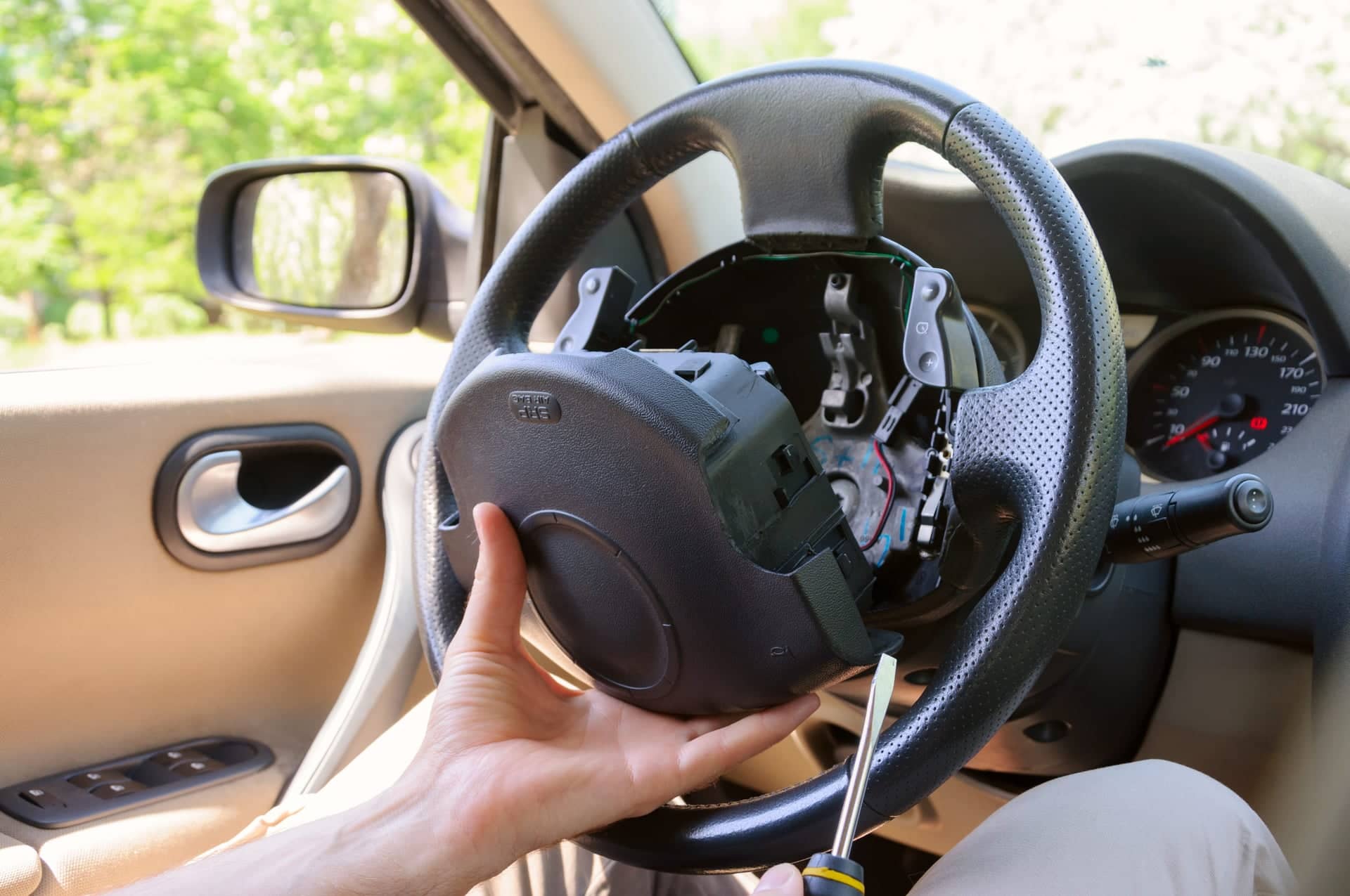 Kvalitně opravený airbag